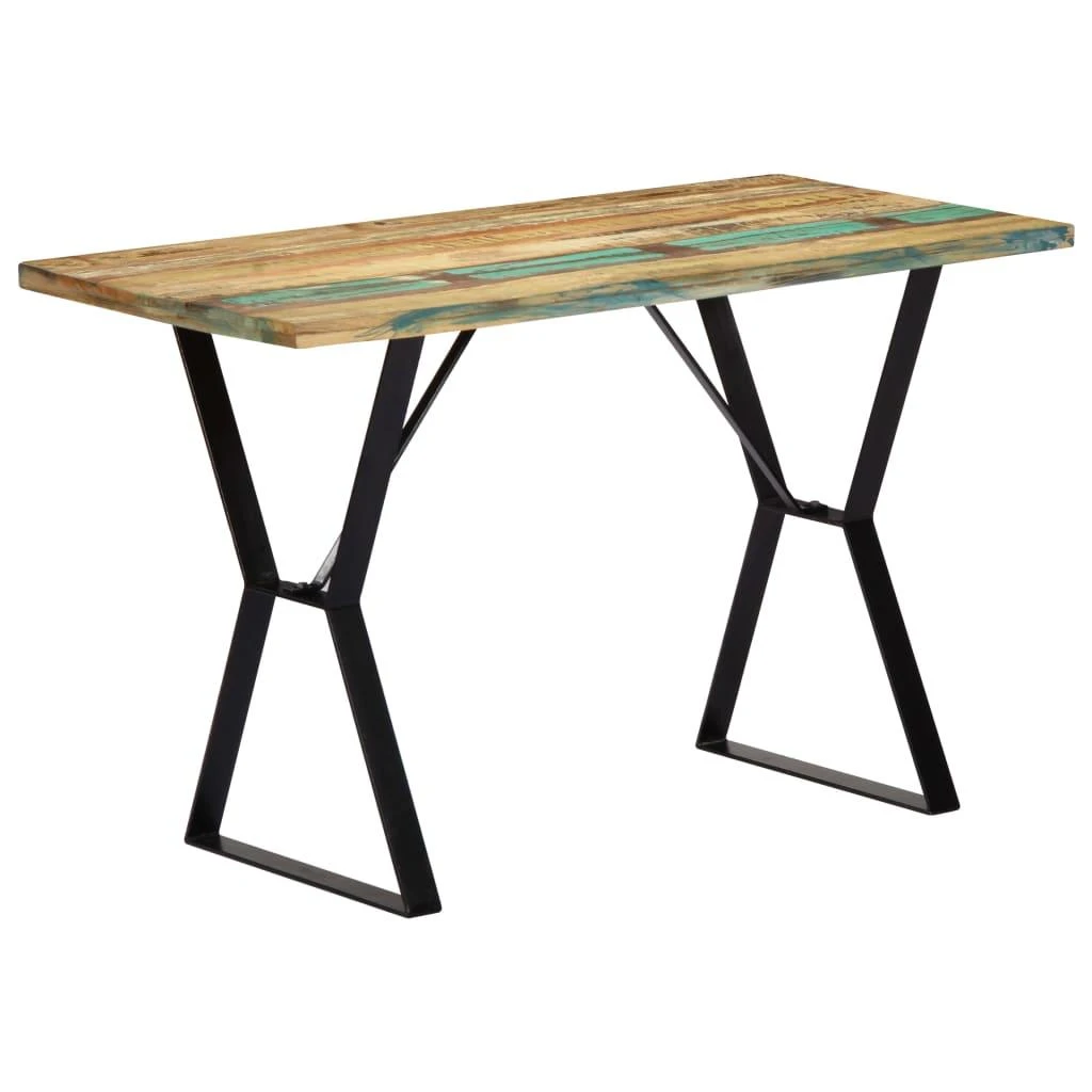 Valgomojo stalas, 120x60x76 cm, perdirbtos medienos masyvas