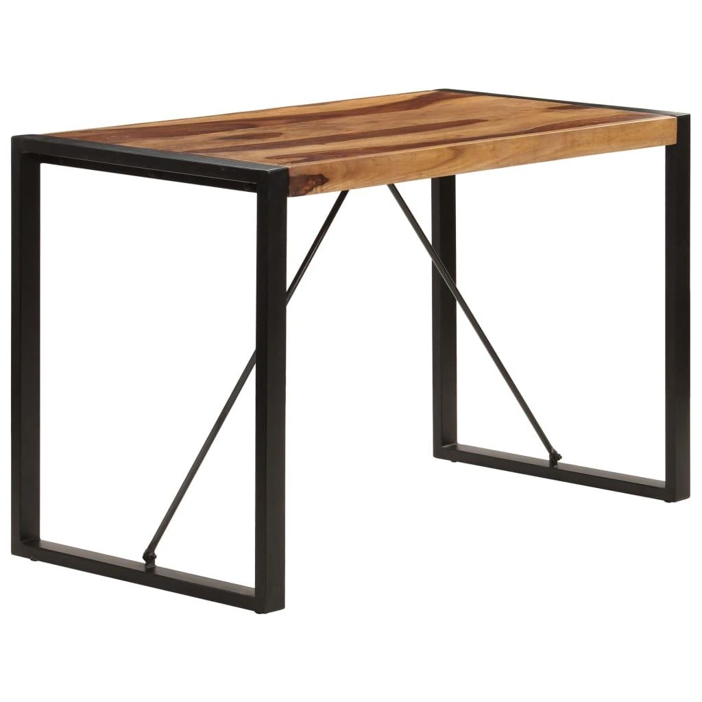 Valgomojo stalas, 120x60x76 cm, rausv. dalb. medienos masyvas