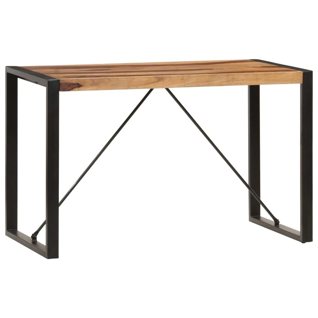 Valgomojo stalas, 120x60x76 cm, rausv. dalb. medienos masyvas