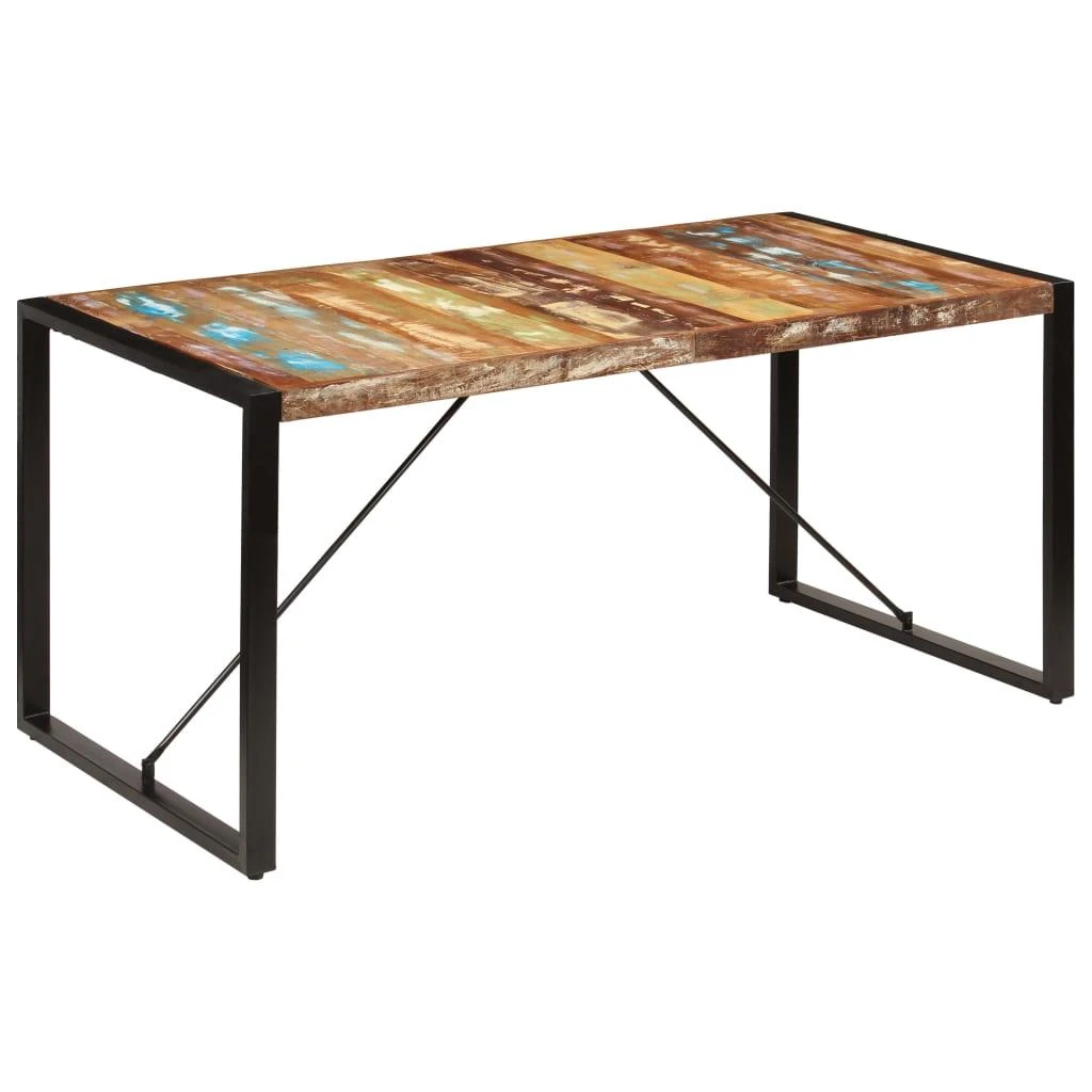 Valgomojo stalas, 160x80x75cm, perdirbtos medienos masyvas