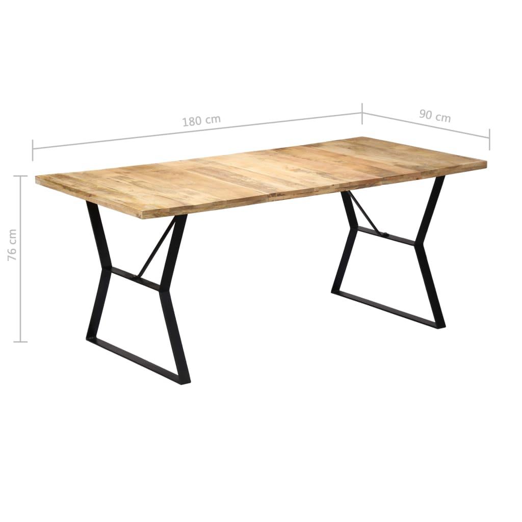 Valgomojo stalas, 180x90x76cm, mango medienos masyvas