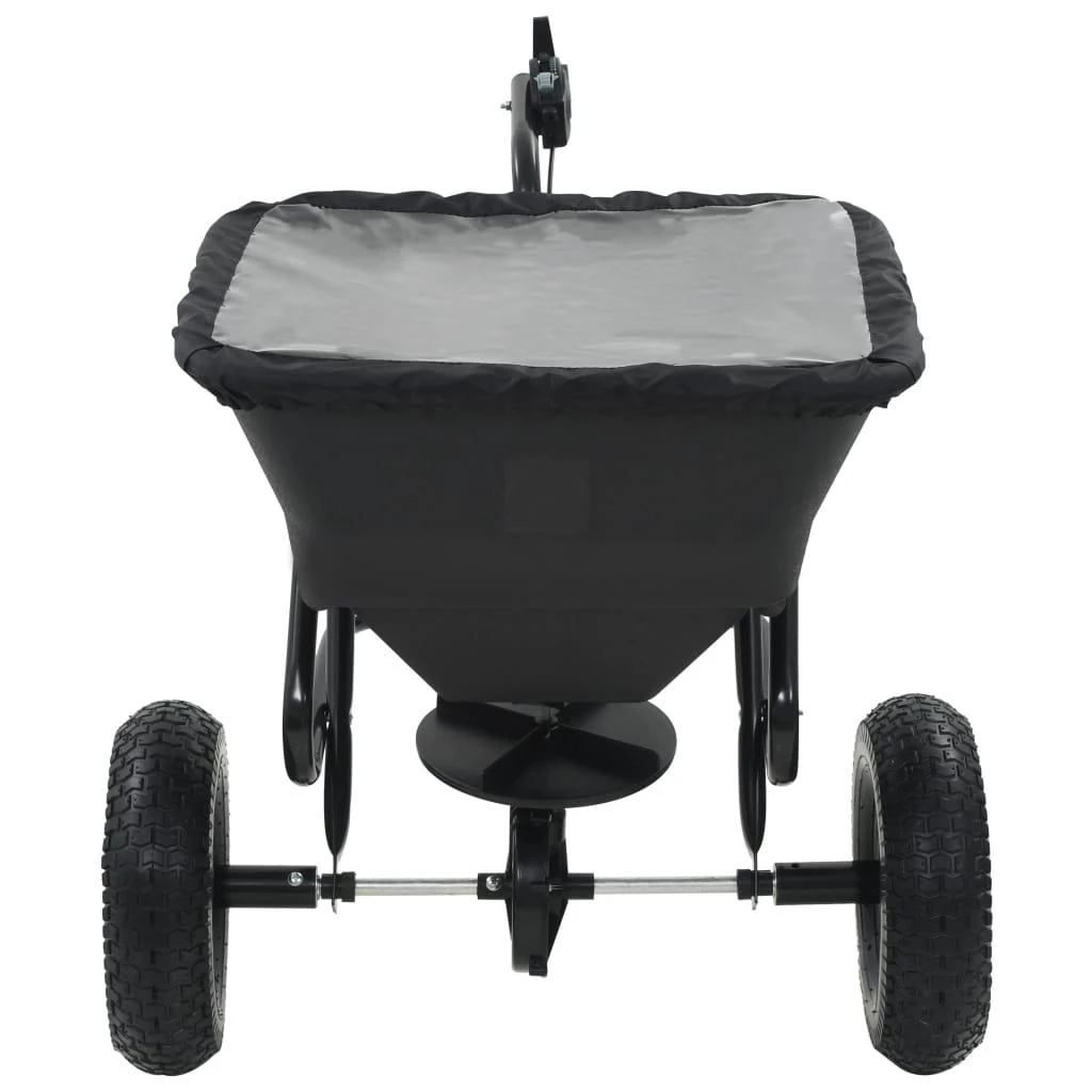 Velkamas druskos barstytuvas, PVC ir plienas, 125x74x79cm, 45l