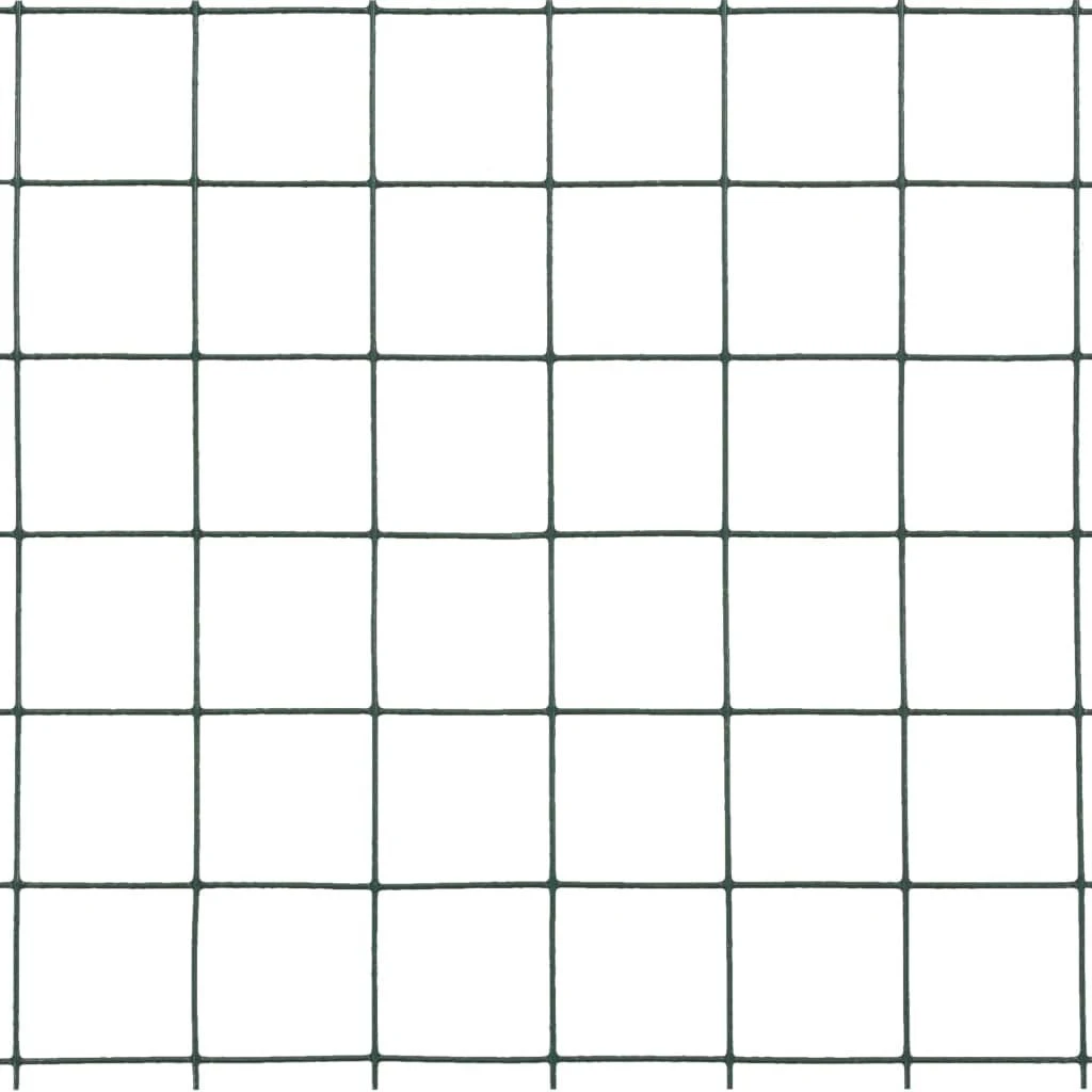 Vielos tinklas su PVC danga, žalias, 25x1,5m