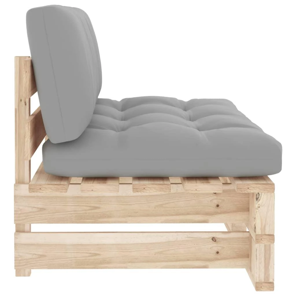 Sofa Vidurinė sodo sofos dalis iš palečių, impregnuota pušis