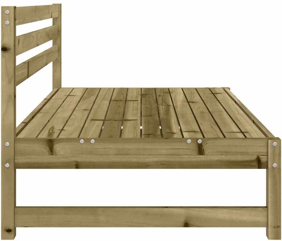 Vidurinės sodo sofos dalys, 2vnt., 120x80cm, impregnuota pušis