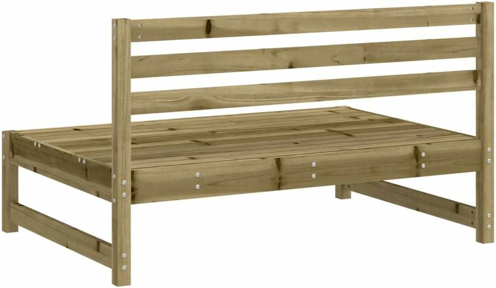 Vidurinės sodo sofos dalys, 2vnt., 120x80cm, impregnuota pušis