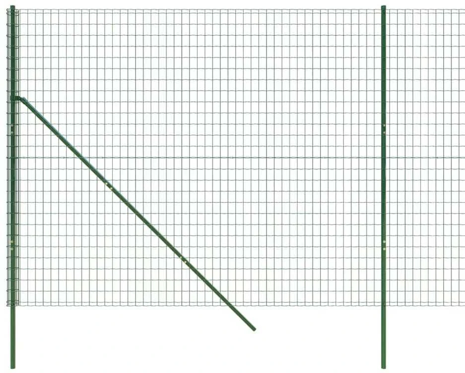 Vielinė tinklinė tvora, žalia, 1,6x25m, galvanizuotas plienas