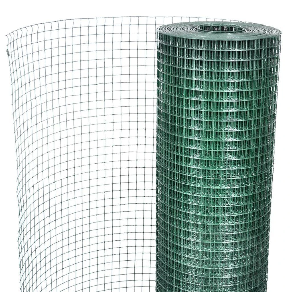 Tinklinė tvora, žalia, 1x25m, cinkuotas plienas