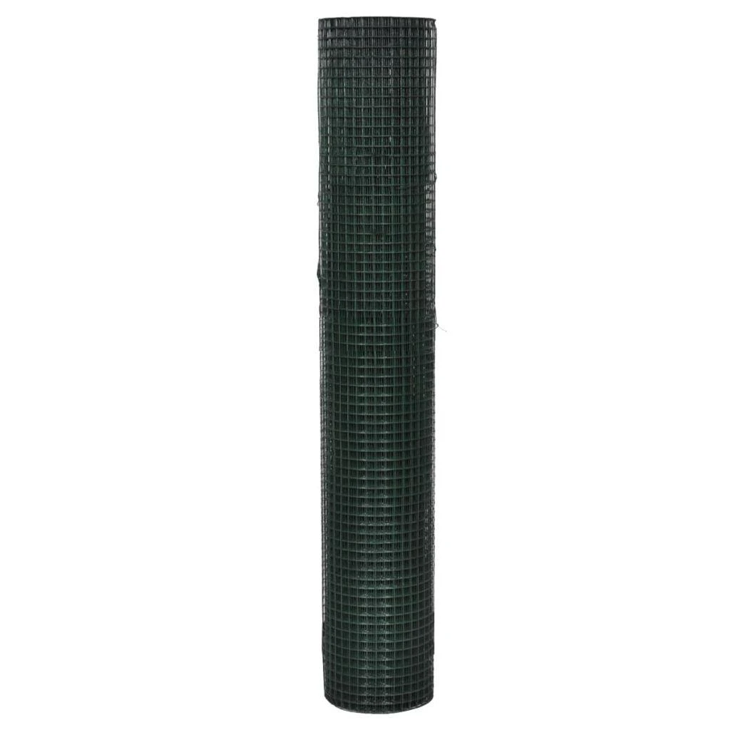 Tinklinė tvora, žalia, 1x25m, cinkuotas plienas