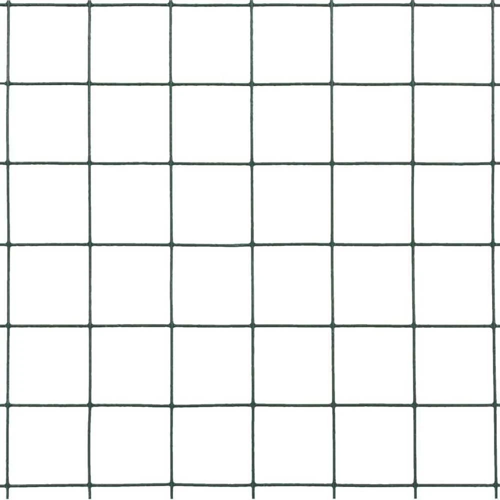 Vielos tinklas su PVC danga, žalias, 10x0,5m