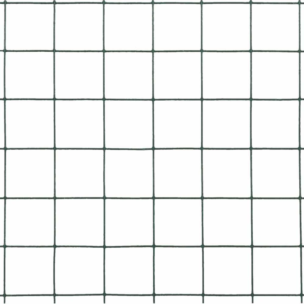 Vielos tinklas su PVC danga, žalias, 10x0,5m