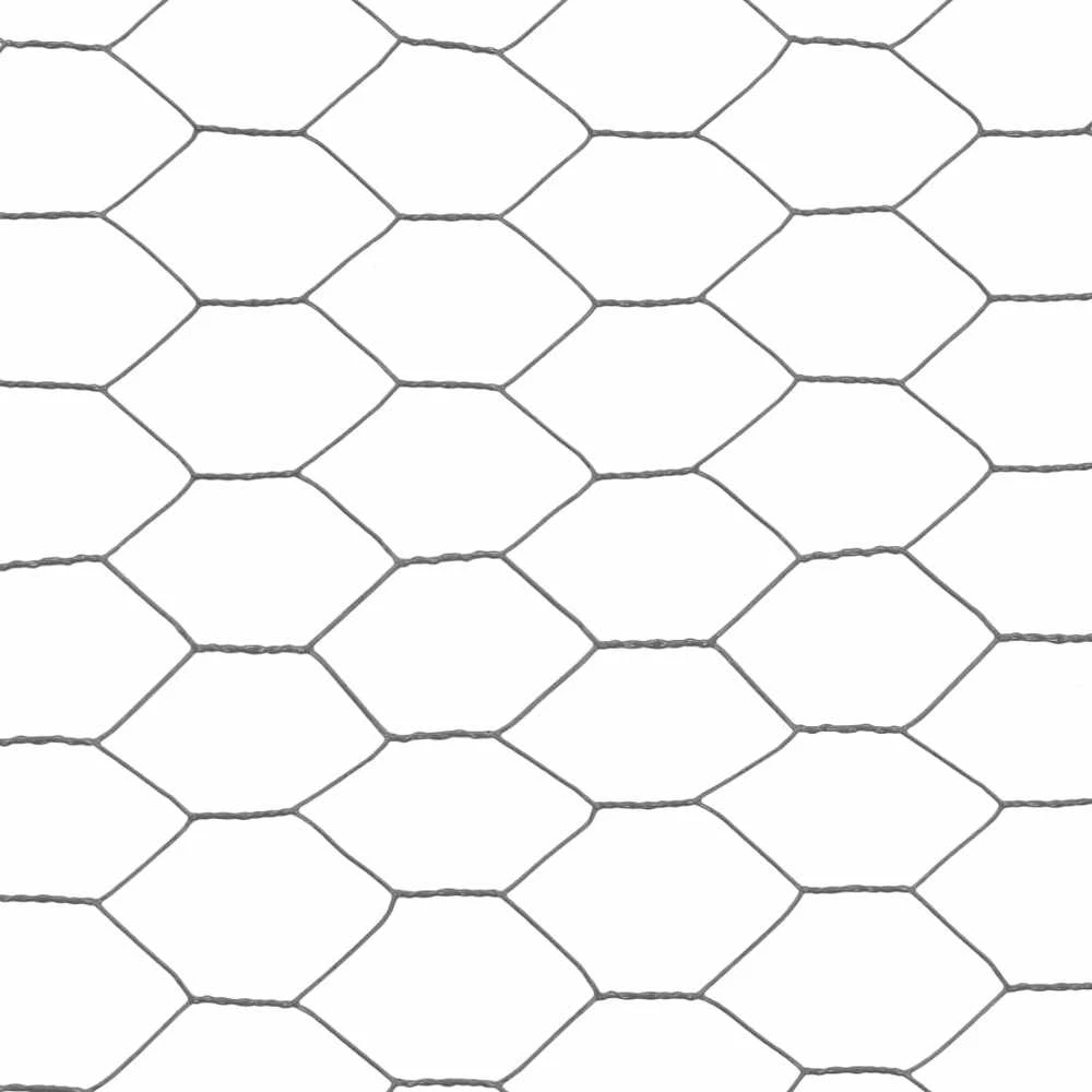 Vielos tinklas viščiukų aptvarui su PVC danga, pilkas, 25x0,5m