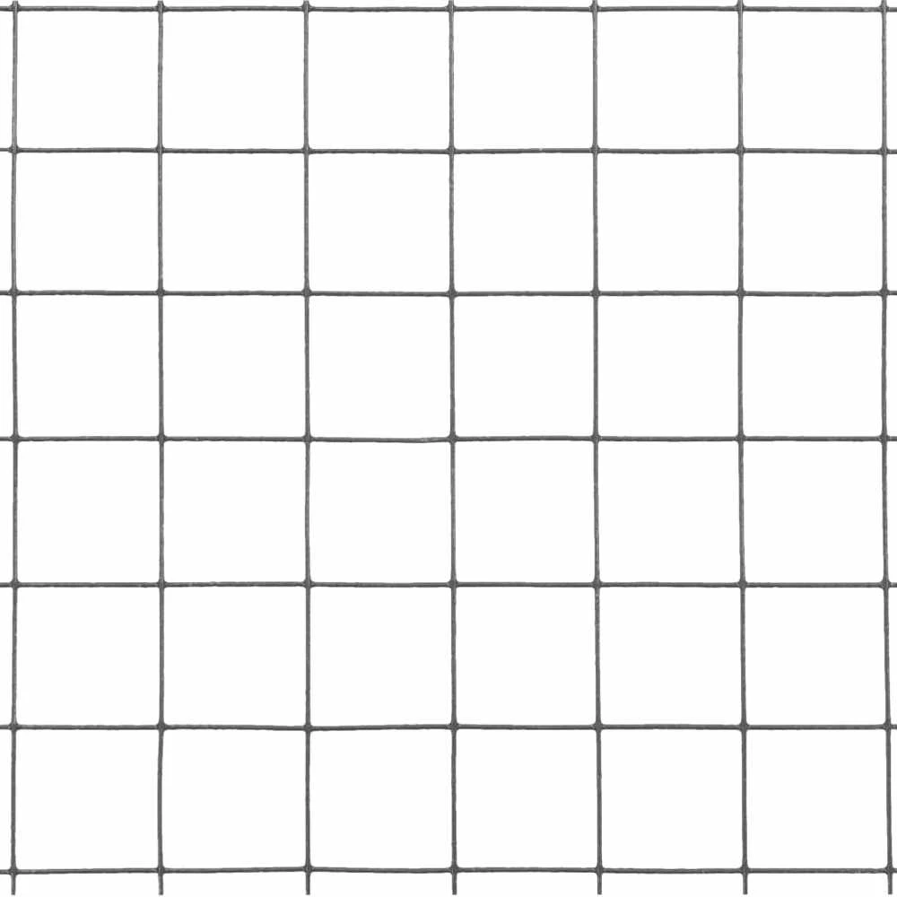 Vielos tinklas viščiukų aptvarui su PVC danga, pilkas, 25x0,5m