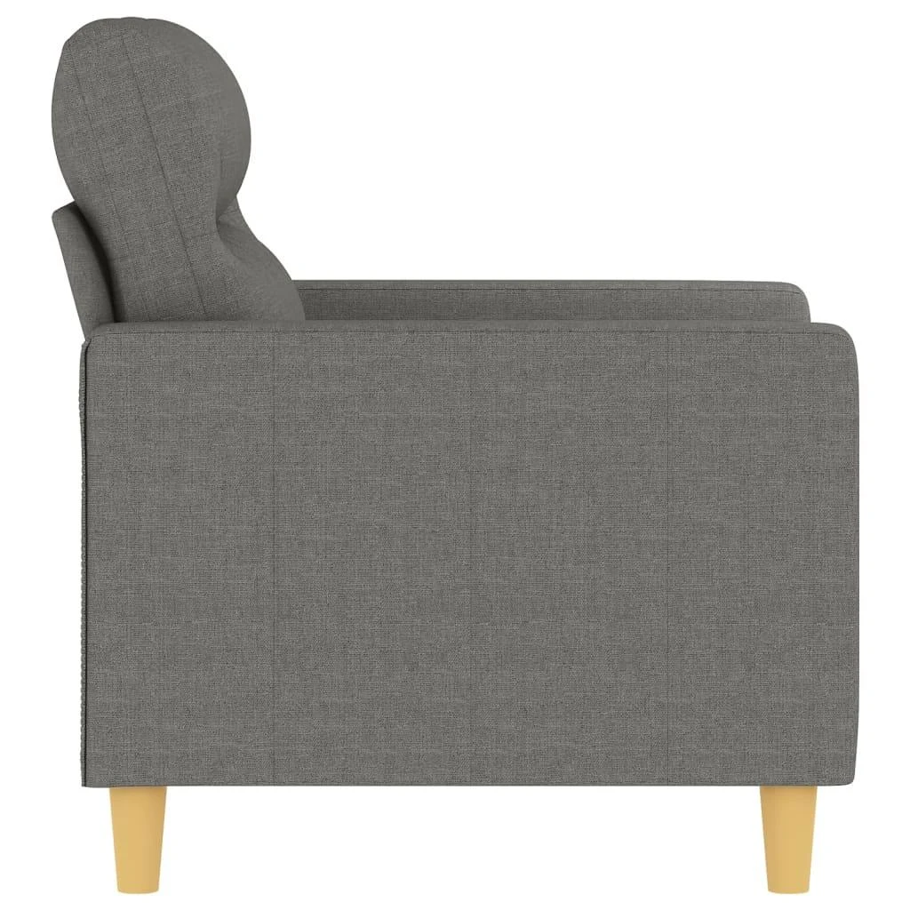 Sofa Krėslas, tamsiai pilkos spalvos, 60cm, audinys