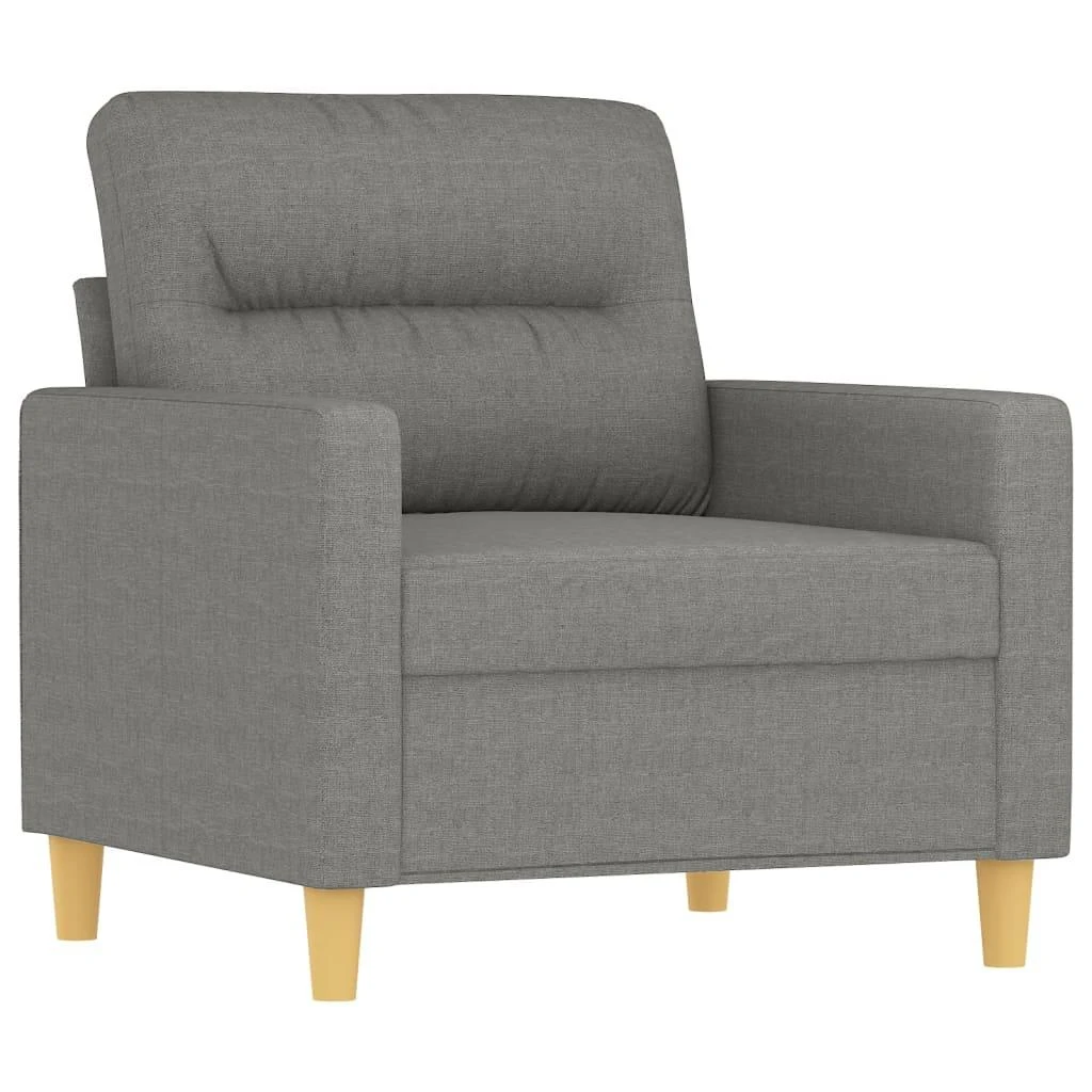 Sofa Krėslas, tamsiai pilkos spalvos, 60cm, audinys
