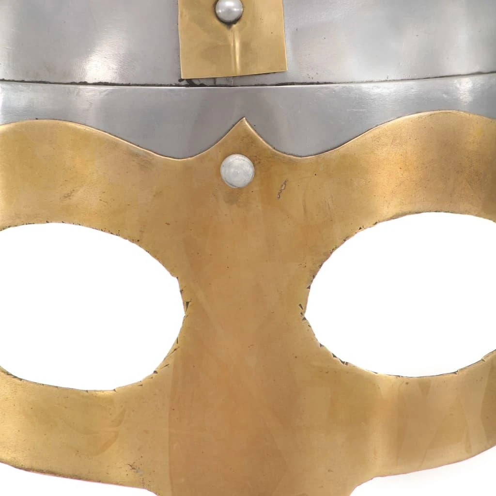 Vikingų šalmas, sidabrinis, plienas, antikvarinė kopija