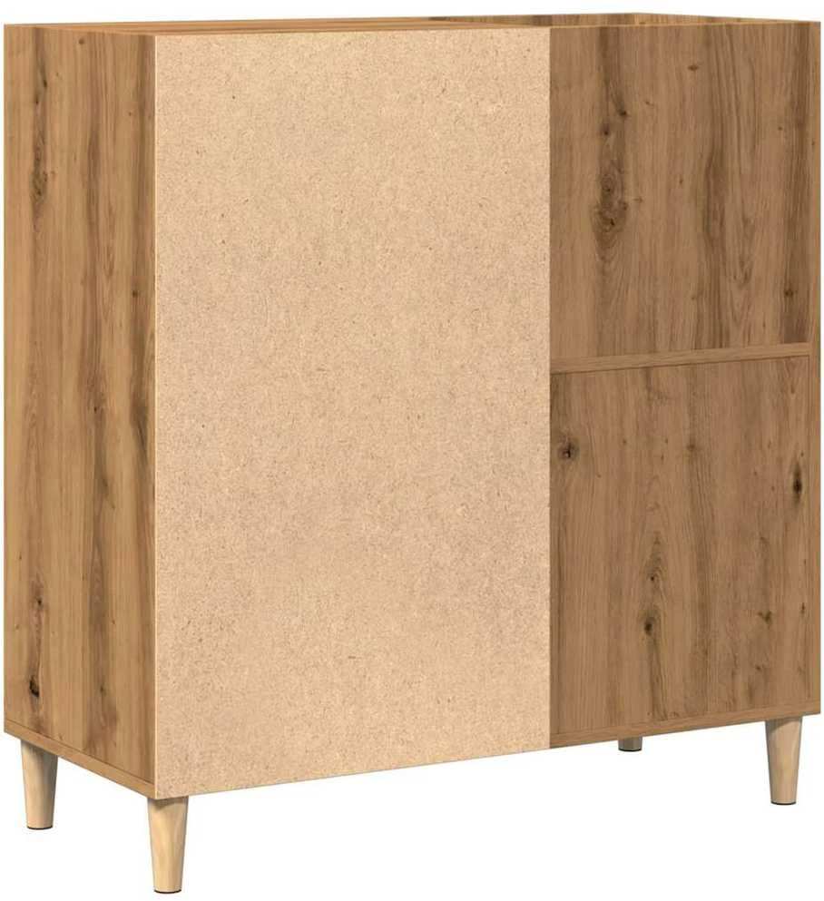 Vinilinių plokštelių spintelė, artisano, 84,5x38x89cm, mediena
