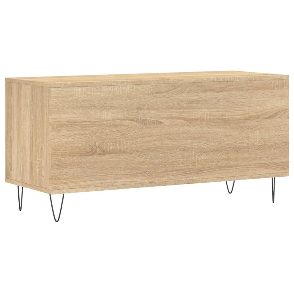 Vinilinių plokštelių spintelė, ąžuolo, 100x38x48cm, mediena