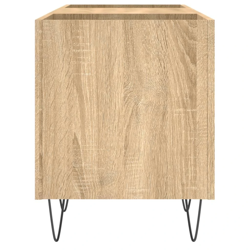 Vinilinių plokštelių spintelė, ąžuolo, 121x38x48cm, mediena