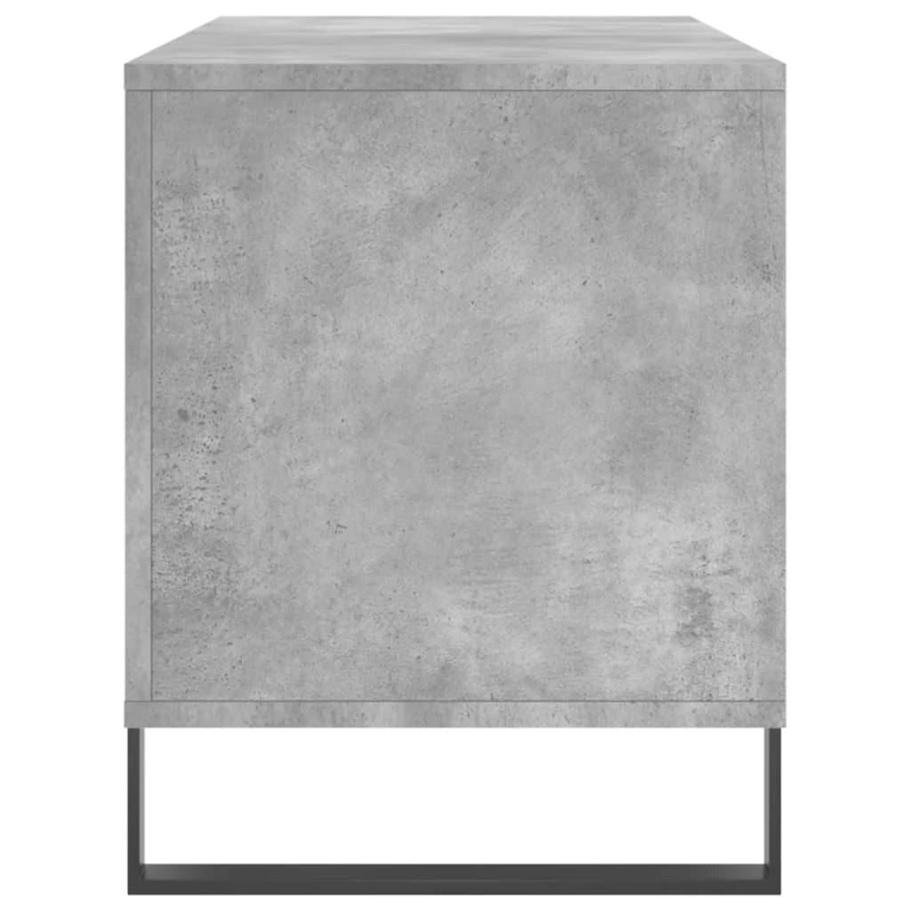 Vinilinių plokštelių spintelė, betono, 100x38x48cm, mediena