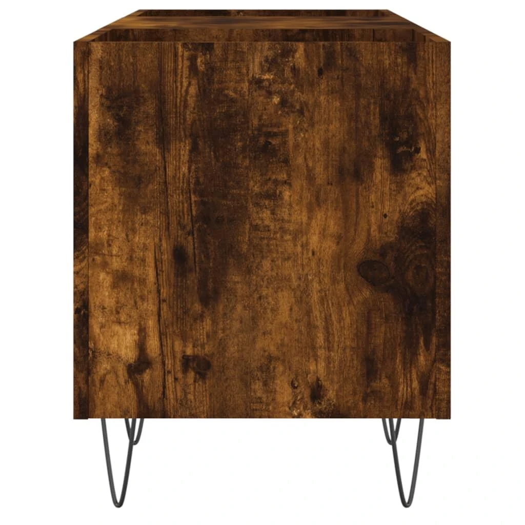 Vinilinių plokštelių spintelė, dūminė, 121x38x48cm, mediena