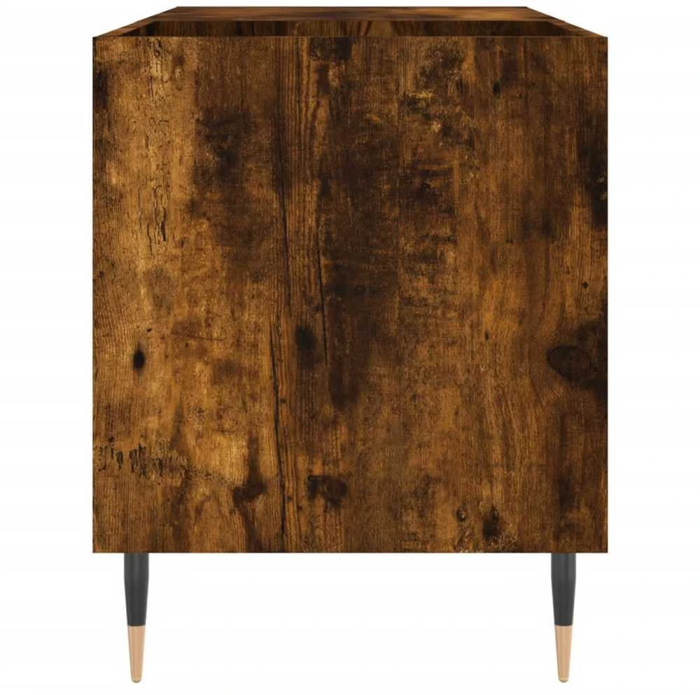 Vinilinių plokštelių spintelė, dūminė, 85x38x48cm, mediena