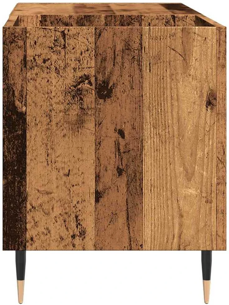 Vinilinių plokštelių spintelė, medienos, 84,5x38x48cm, mediena