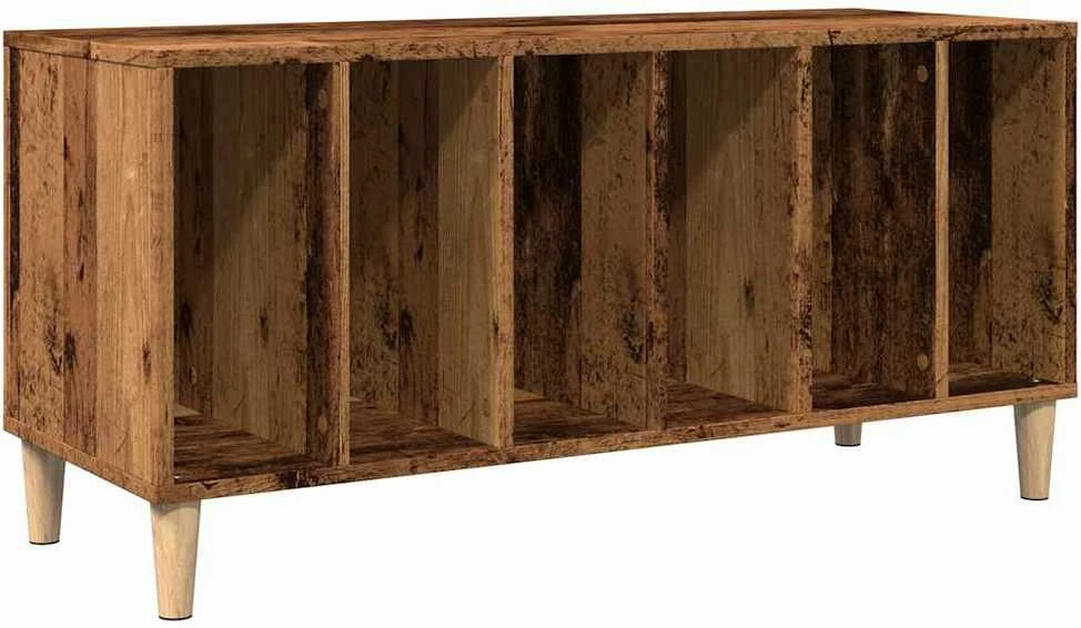 Vinilinių plokštelių spintelė, medienos, 100x38x48cm, mediena