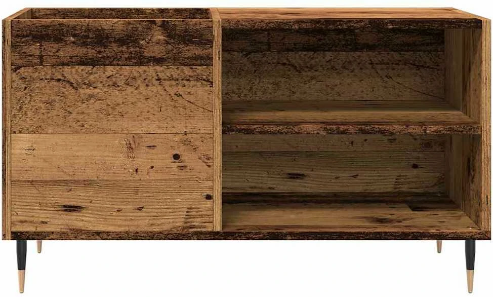 Vinilinių plokštelių spintelė, medienos, 84,5x38x48cm, mediena