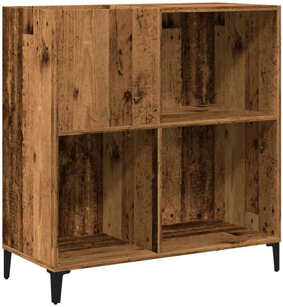 Vinilinių plokštelių spintelė, medienos, 84,5x38x89cm, mediena