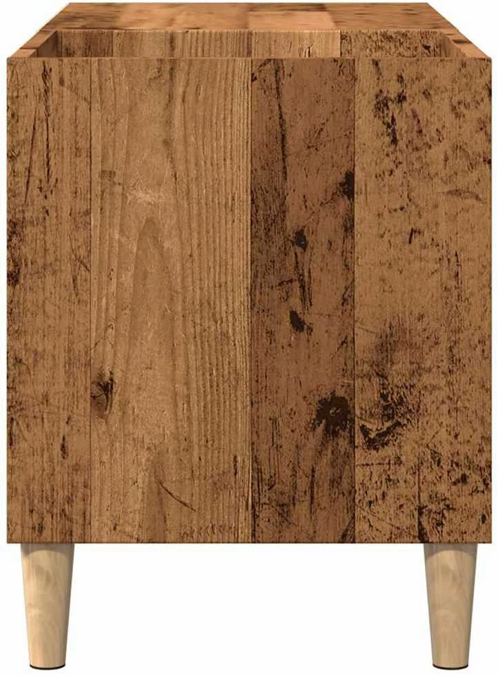 Vinilinių plokštelių spintelė, medienos, 84,5x38x48cm, mediena