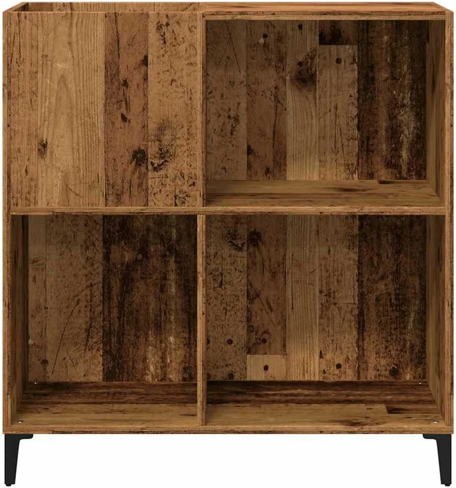 Vinilinių plokštelių spintelė, medienos, 84,5x38x89cm, mediena