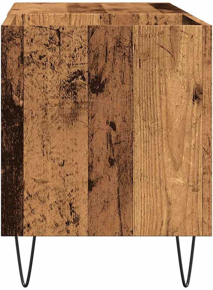 Vinilinių plokštelių spintelė, medienos, 84,5x38x48cm, mediena