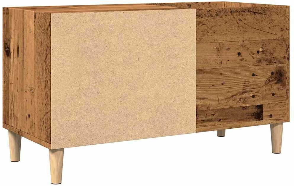 Vinilinių plokštelių spintelė, medienos, 84,5x38x48cm, mediena