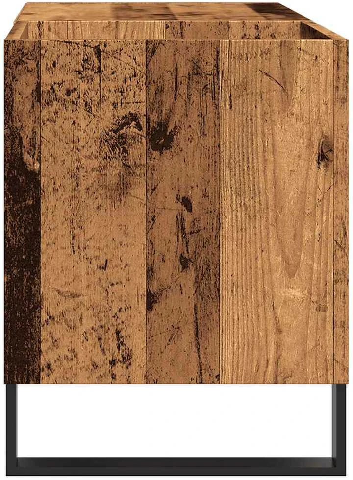 Vinilinių plokštelių spintelė, medienos, 84,5x38x48cm, mediena