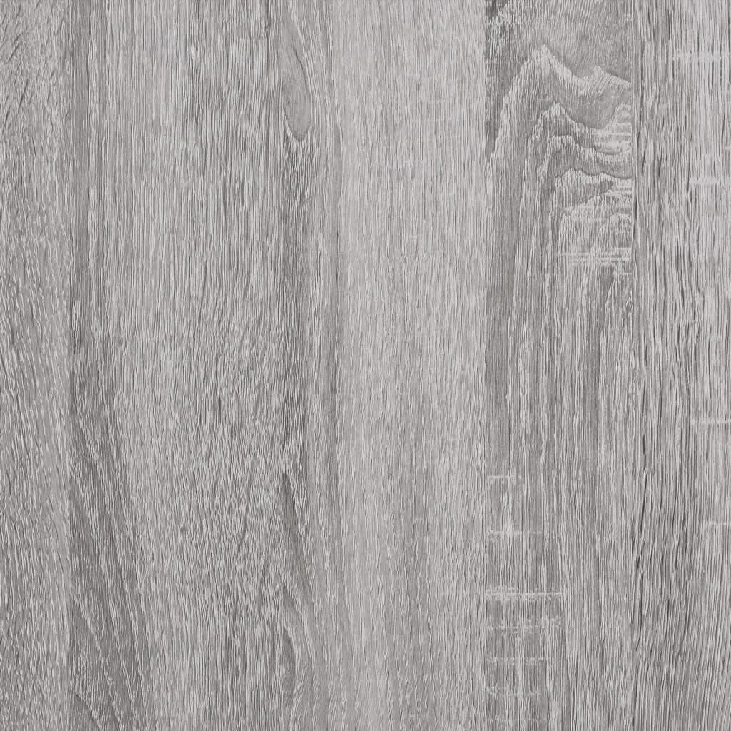 Vinilinių plokštelių spintelė, pilka, 100x38x48cm, mediena