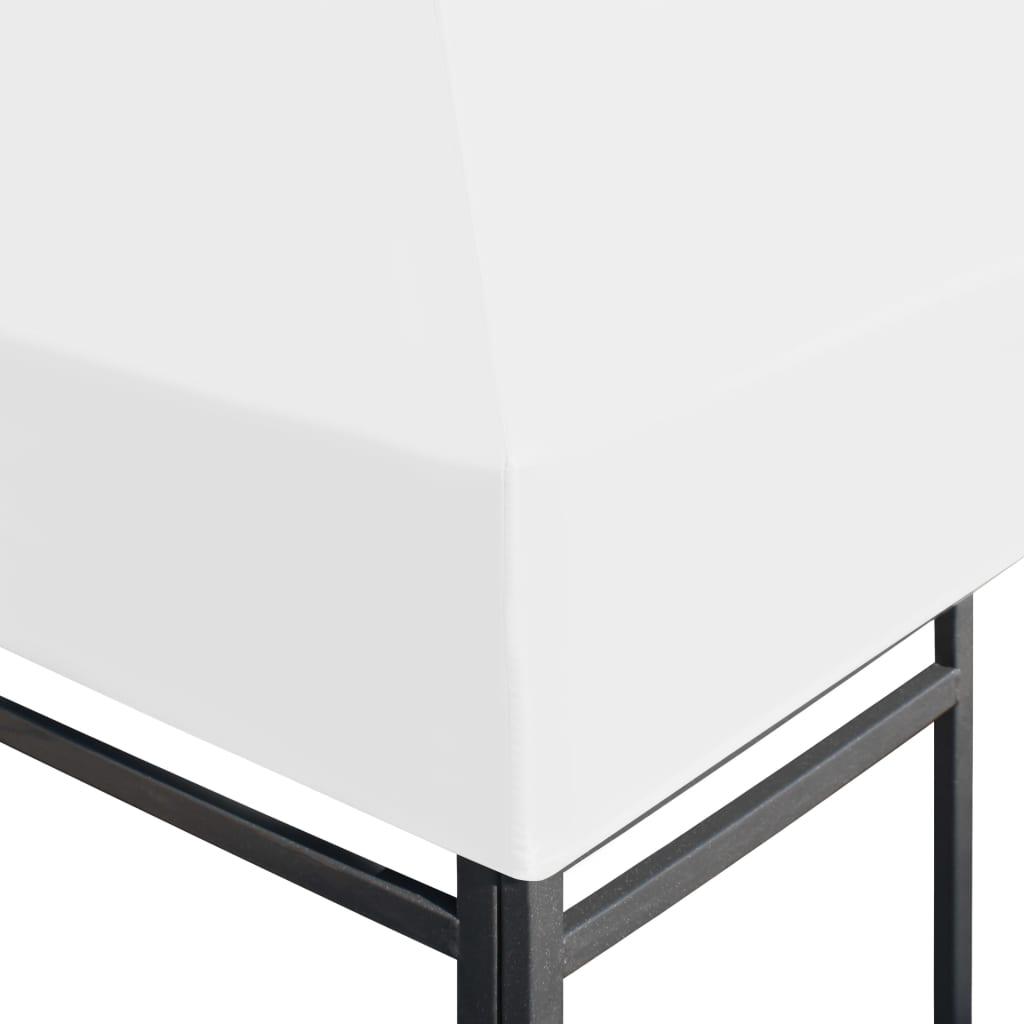 Viršutinis pavėsinės uždangalas, baltos spalvos, 3x3m, 270 g/m²