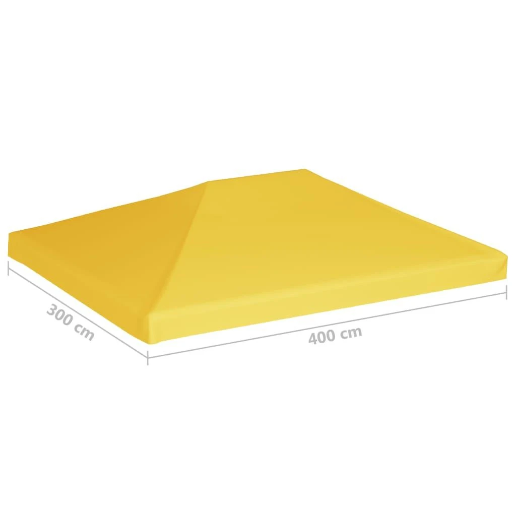 Viršutinis pavėsinės uždangalas, geltonas, 4x3m, 270 g/m²