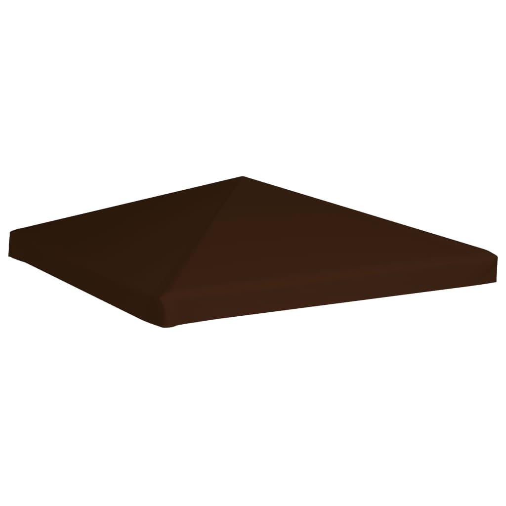 Viršutinis pavėsinės uždangalas, rudas, 3x3m, 310 g/m²