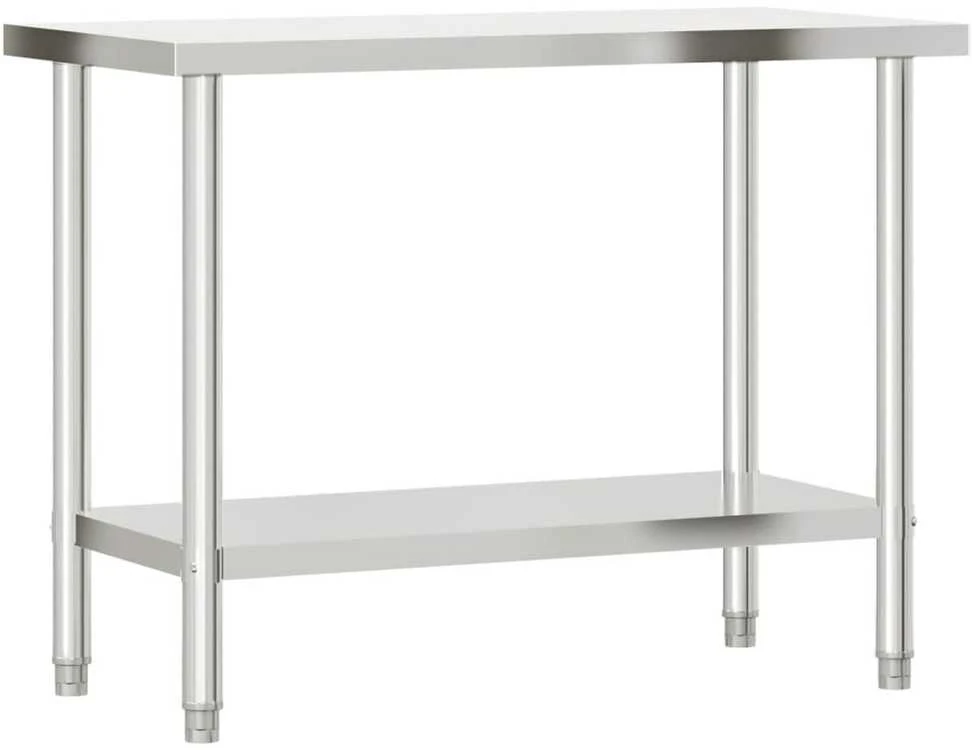 Virtuvės darbastalis, 110x55x85cm, nerūdijantis plienas