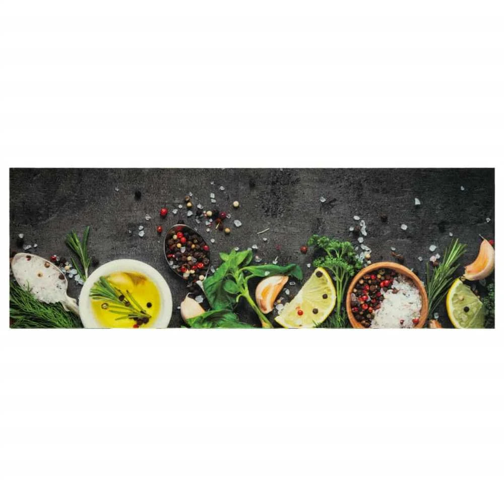 Virtuvės kilimėlis, 60x180cm, aksomas, plaunamas, prieskoniai