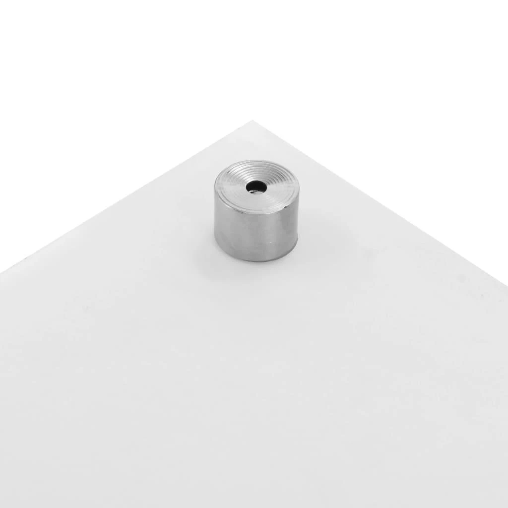 Virtuvės sienelė, baltos spalvos, 90x40cm, grūdintas stiklas