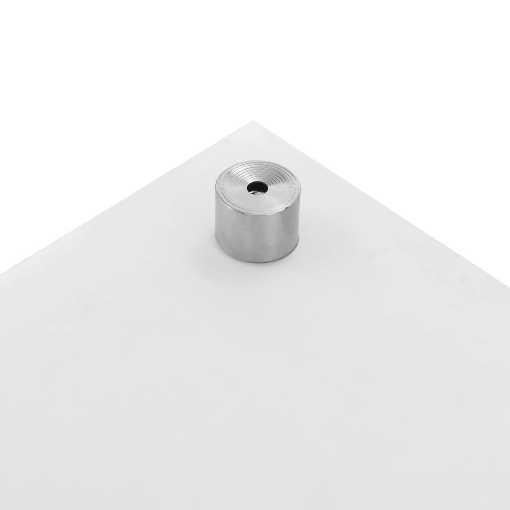 Virtuvės sienelė, baltos spalvos, 90x50cm, grūdintas stiklas