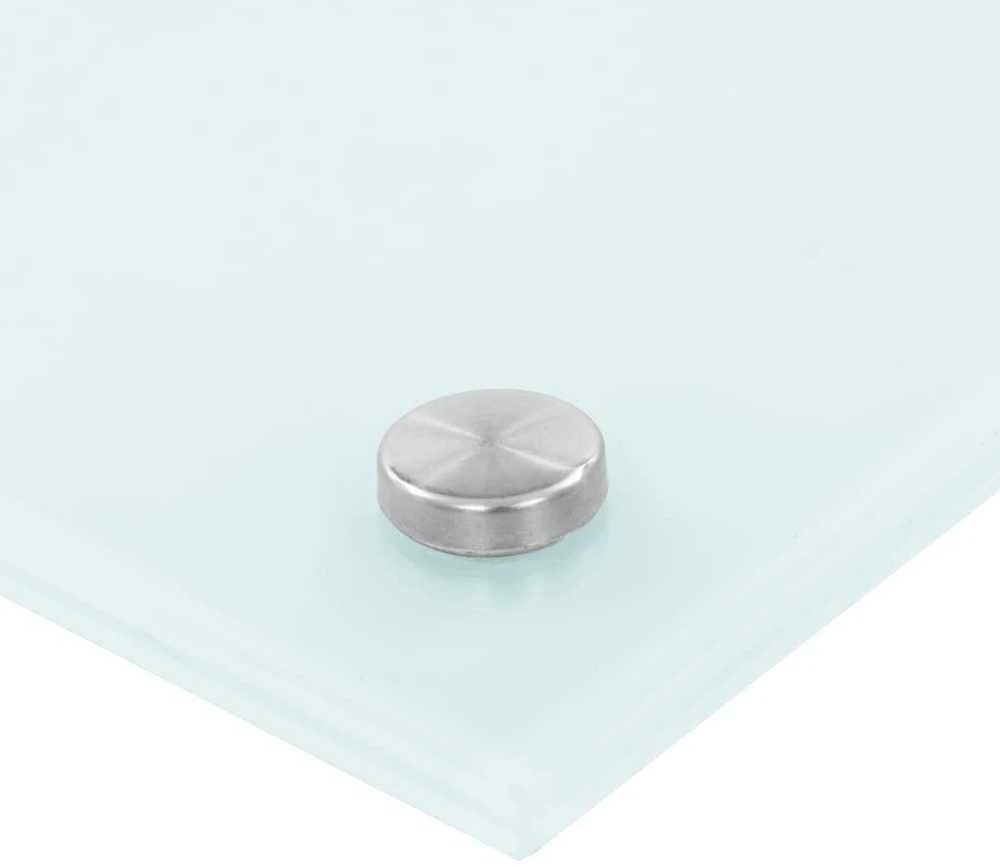 Virtuvės sienelės, 2vnt., baltos, 70x40cm, grūdintas stiklas