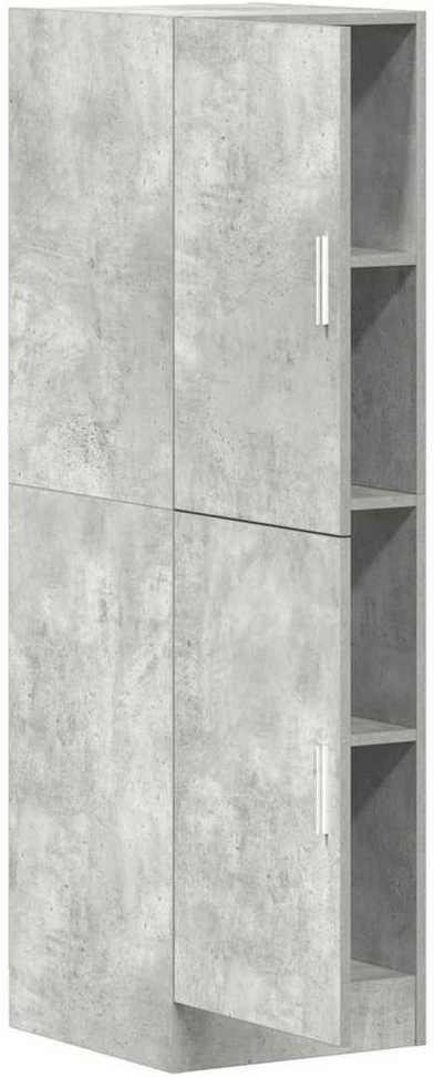 Virtuvės spintelė, betono pilka, 38x41,5x131,5cm, mediena