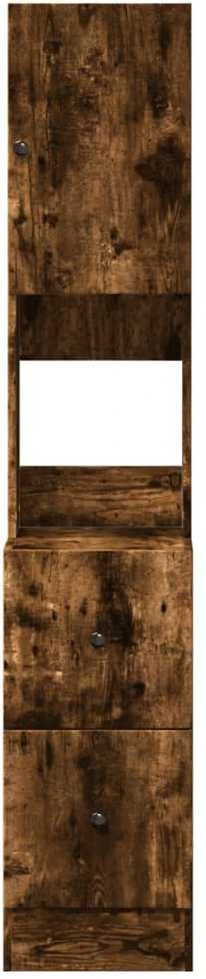 Virtuvės spintelė, dūminio ąžuolo, 35x50x180cm, mediena