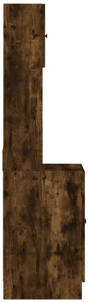 Virtuvės spintelė, dūminio ąžuolo, 60x50x180cm, mediena