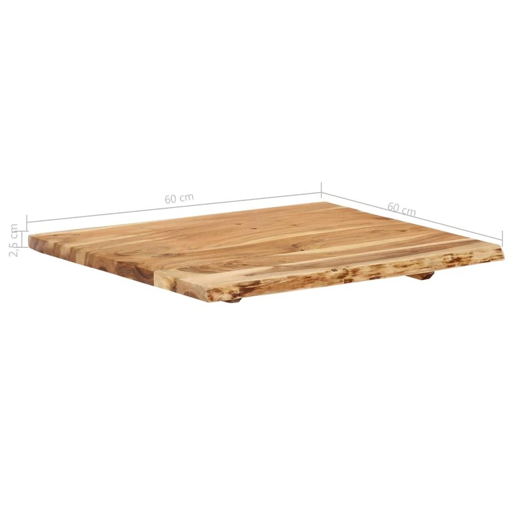 Stalviršis, 58x(50-60)x2,5cm, akacijos medienos masyvas