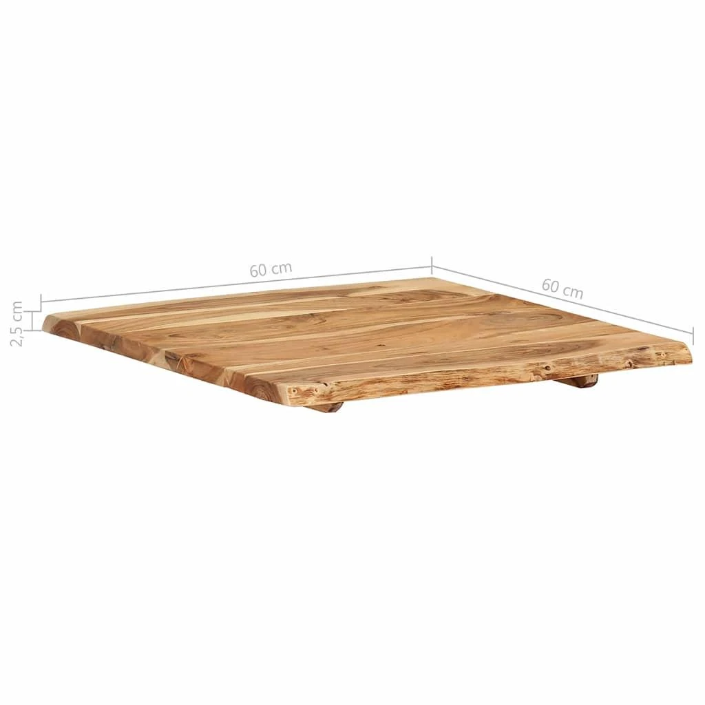Stalviršis, 58x(50-60)x2,5cm, akacijos medienos masyvas