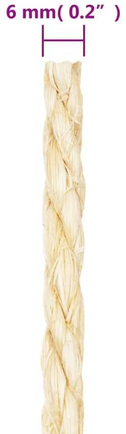 Virvė, 50m, 100% sizalis, 6mm